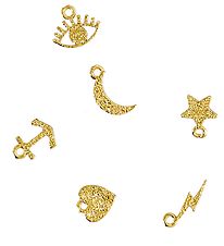 Me&My BOX Pendant - 6 pcs - Icons - Gold plated 18K Me&My BOX Pendant - 6 pcs - Icons - Gold plated 18K
