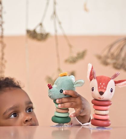Lilliputiens Rattle With Swing - Joe - Green Lilliputiens Rattle With Swing - Joe - Green