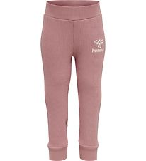 Hummel Leggings - Rib - hmlSami - Woodrose