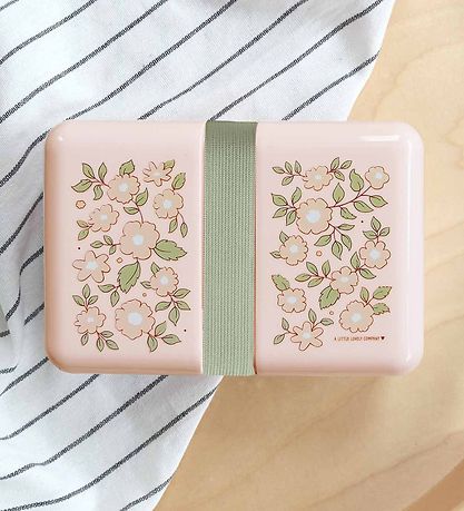 A Little Lovely Company Lunchbox - 850 mL - Blossoms Pink