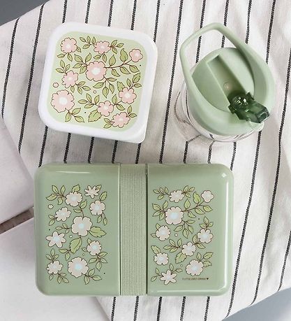 A Little Lovely Company Lunchbox - 850 mL - Blossoms Sage