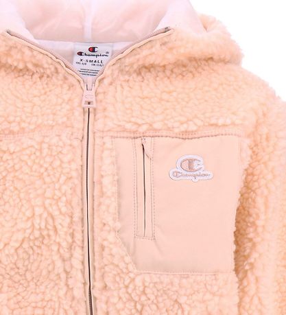 Champion Cardigan w. Hood - Plys - Pink