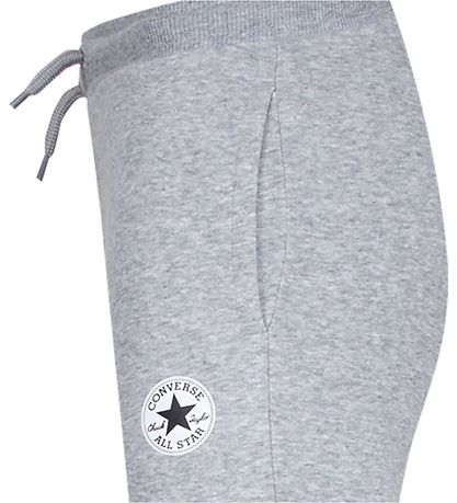 Converse Jogginghosen - Terry Hypothek - Grey Heather/Black Converse Jogginghosen - Terry Hypothek - Grey Heather/Black
