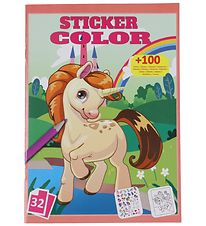 Megastar Colouring Book w. Stickers - 32 Pages - Unicorn Megastar Colouring Book w. Stickers - 32 Pages - Unicorn