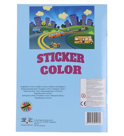 Megastar Colouring Book w. Stickers - 32 Pages - Cars Megastar Colouring Book w. Stickers - 32 Pages - Cars