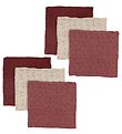 Pippi Baby Stoffklutene - 6-pack - 65x65 cm - Gammel Rose
