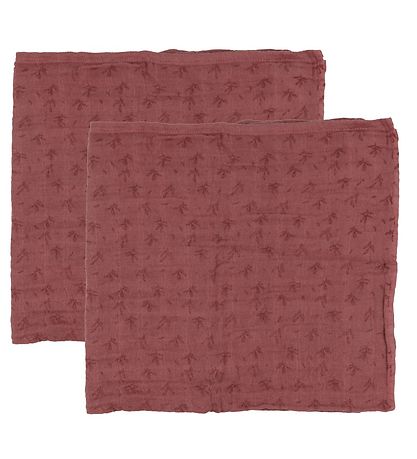 Pippi Baby Muslin Cloths - 6-Pack - 65x65 cm - Old Rose