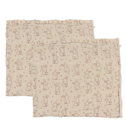 Pippi Baby Muslin Cloths - 6-Pack - 65x65 cm - Old Rose