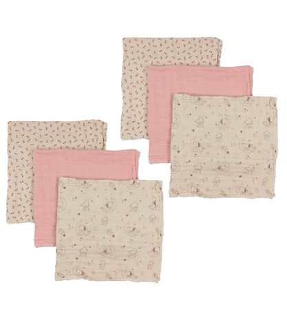 Pippi Baby Muslin Cloths - 6-Pack - 65x65 cm - Sheer Bliss