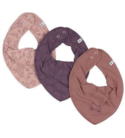 Pippi Baby Drool bib - 3-Pack - Burlwood