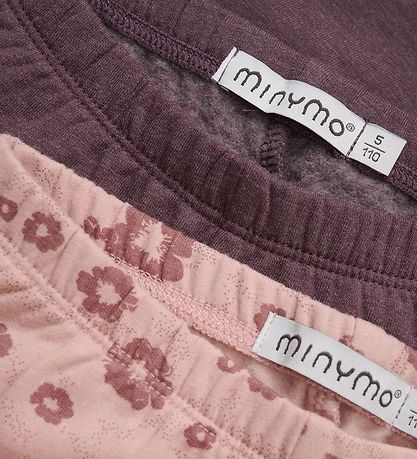 Minymo Leggings - 2-Pack - Misty Rose