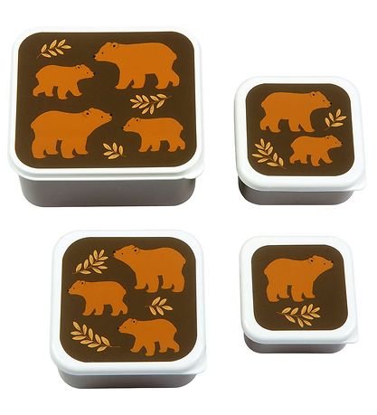 A Little Lovely Company Matlådeset - 4 st. - Bears A Little Lovely Company Matlådeset - 4 st. - Bears