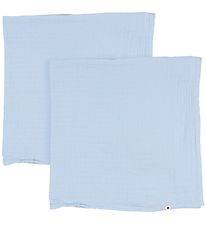 Carrés de mousseline BIBS - 2 Pack - 70x70 cm - Baby Blue Carrés de mousseline BIBS - 2 Pack - 70x70 cm - Baby Blue