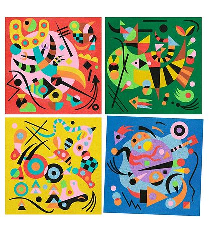 Djeco Kreativt leker - 4 Motiver - Abstrakte motiver Djeco Kreativt leker - 4 Motiver - Abstrakte motiver