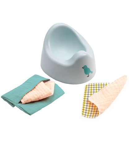 Djeco Poppentoebehoren - Potje & Doekjes