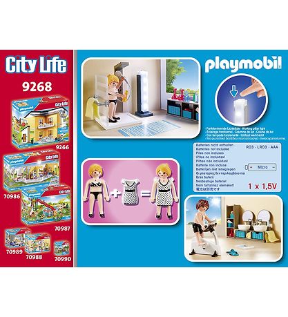 - Badeværelse Playmobil City Life - 9268 - 60 Parties