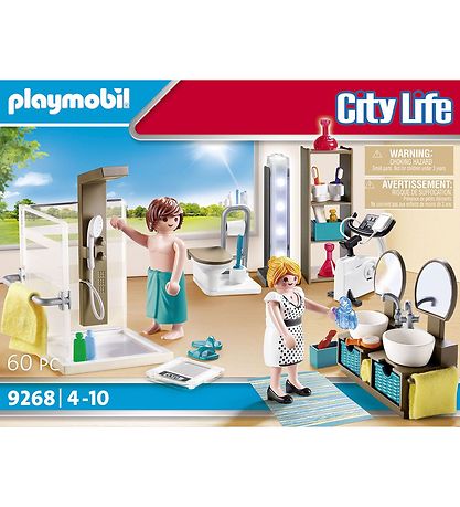 - Badeværelse Playmobil City Life - 9268 - 60 Parties
