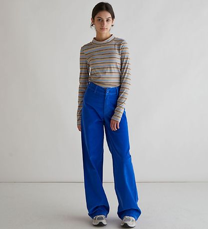 Grunt Corduroy Broek - Wise Wide Corderoy - Digitaal Blue Grunt Corduroy Broek - Wise Wide Corderoy - Digitaal Blue