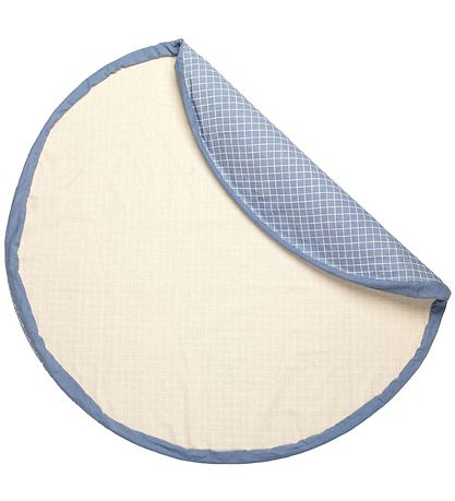 Play&Go Lekmatta - Ø140 - Rutnät Blue