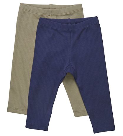Minymo Leggings - 2-pack - Dark Navy Minymo Leggings - 2-pack - Dark Navy