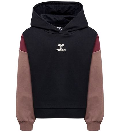 Hummel Hoodie - hmlPaloma - Black w. Red/Brown