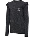 Hummel Blouse - hmlLumi - Black w. Silver stripes Hummel Blouse - hmlLumi - Black w. Silver stripes