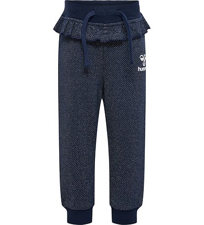Hummel Trousers - hmlSally - Sargasso Sea w. Silver Glitter Hummel Trousers - hmlSally - Sargasso Sea w. Silver Glitter