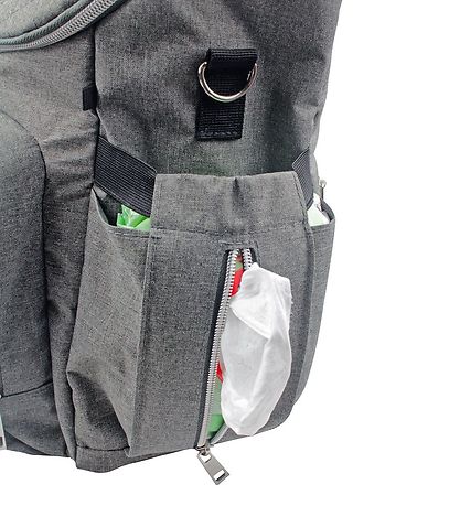 Dooky Skötväska Ryggsäck - 2 I 1 - Grey Melange