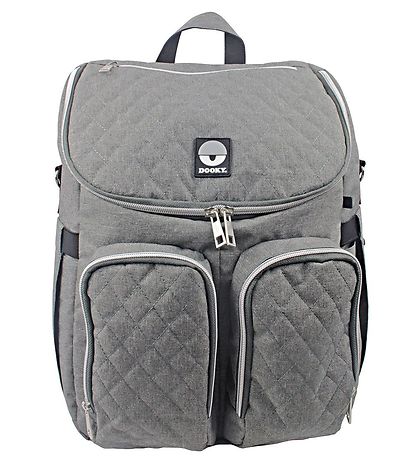 Dooky Skötväska Ryggsäck - 2 I 1 - Grey Melange