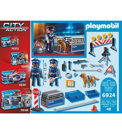 Playmobil City Action - Police roadblock - 6924 - 48 Parts