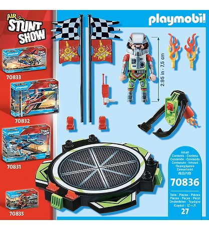 Playmobil Stunt show - Jetpack-flyvemaskine - 70836 - 27 Parts