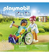 Playmobil City Life - Patient In Wheelchair - 70193 - 20 Parts Playmobil City Life - Patient In Wheelchair - 70193 - 20 Parts