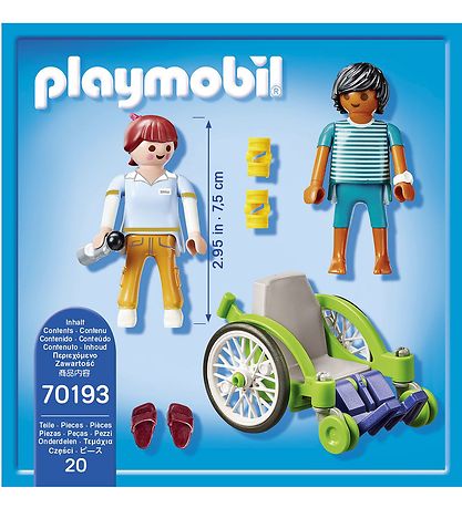 Playmobil City Life - Patient In Wheelchair - 70193 - 20 Parts