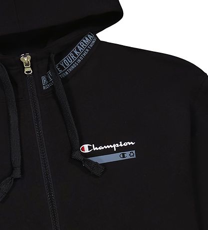 Champion Fashion Cardigan - Black w. Logo