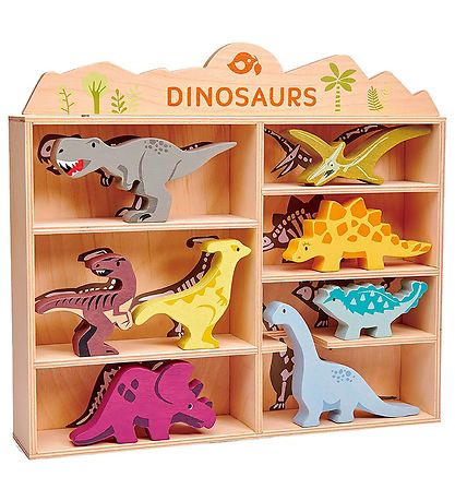 Tender Leaf Wooden Toy - 8 Dinosaurs Tender Leaf Wooden Toy - 8 Dinosaurs
