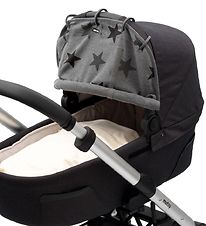 Dooky Pram Sun Shade - Universal - UV50+ - Grey Stars Dooky Pram Sun Shade - Universal - UV50+ - Grey Stars