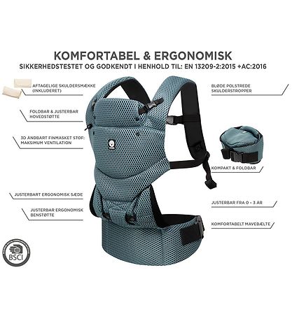 Dooky Baby Carrier - Urban Comfort - Green Emerald Dooky Baby Carrier - Urban Comfort - Green Emerald