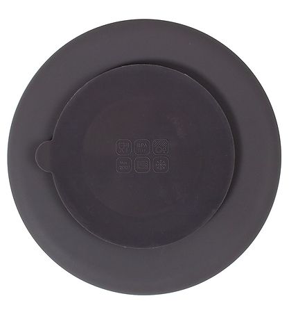 Filibabba Plate - Silicone - Partitioned - Stone Grey Filibabba Plate - Silicone - Partitioned - Stone Grey