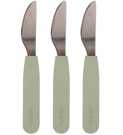 Filibabba Silikonmesser 3er-Pack - Green