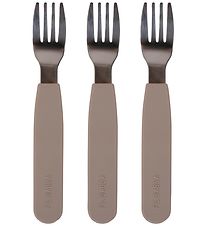 Filibabba Silicone Forks - 3-Pack - Warm Grey Filibabba Silicone Forks - 3-Pack - Warm Grey