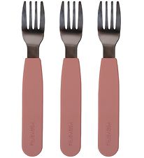 Filibabba Silicone Forks - 3-Pack - Rose Filibabba Silicone Forks - 3-Pack - Rose