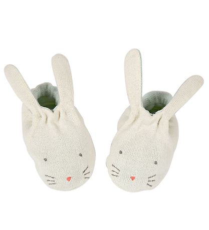 Meri Meri Booties - Mint Bunny Baby Booties