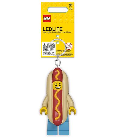 LEGO® Keychain w. Flashlight - LEGO® Hot Dog Man