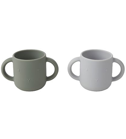 Liewood Cups - 2-Pack - Silicone - Gene - Faune Green