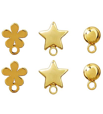 Me&My BOX Earrings - 3-Pack - Gold-plated 18 k Me&My BOX Earrings - 3-Pack - Gold-plated 18 k