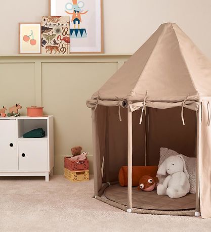 Kids Concept 놀이 텐트 - 파빌리온 - 베이지색
