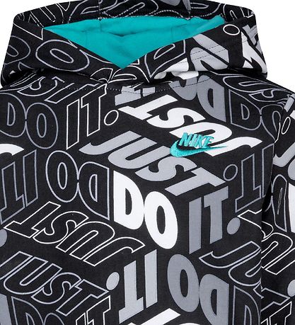 Nike Hoodie - Black w. Print