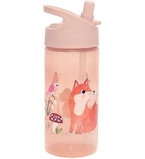 Petit Monkey Water Bottle - Woodland - 380 mL - Pink Petit Monkey Water Bottle - Woodland - 380 mL - Pink