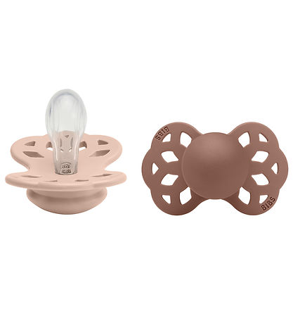 Infinity Tétine BIBS - 2 Pack - Taille 1 - Symétrique - Blush/Wo Infinity Tétine BIBS - 2 Pack - Taille 1 - Symétrique - Blush/Wo