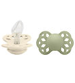 BIBS Infinity Smokker - 2-pack - Str. 2 - Anatomisk - Ivory/Sage